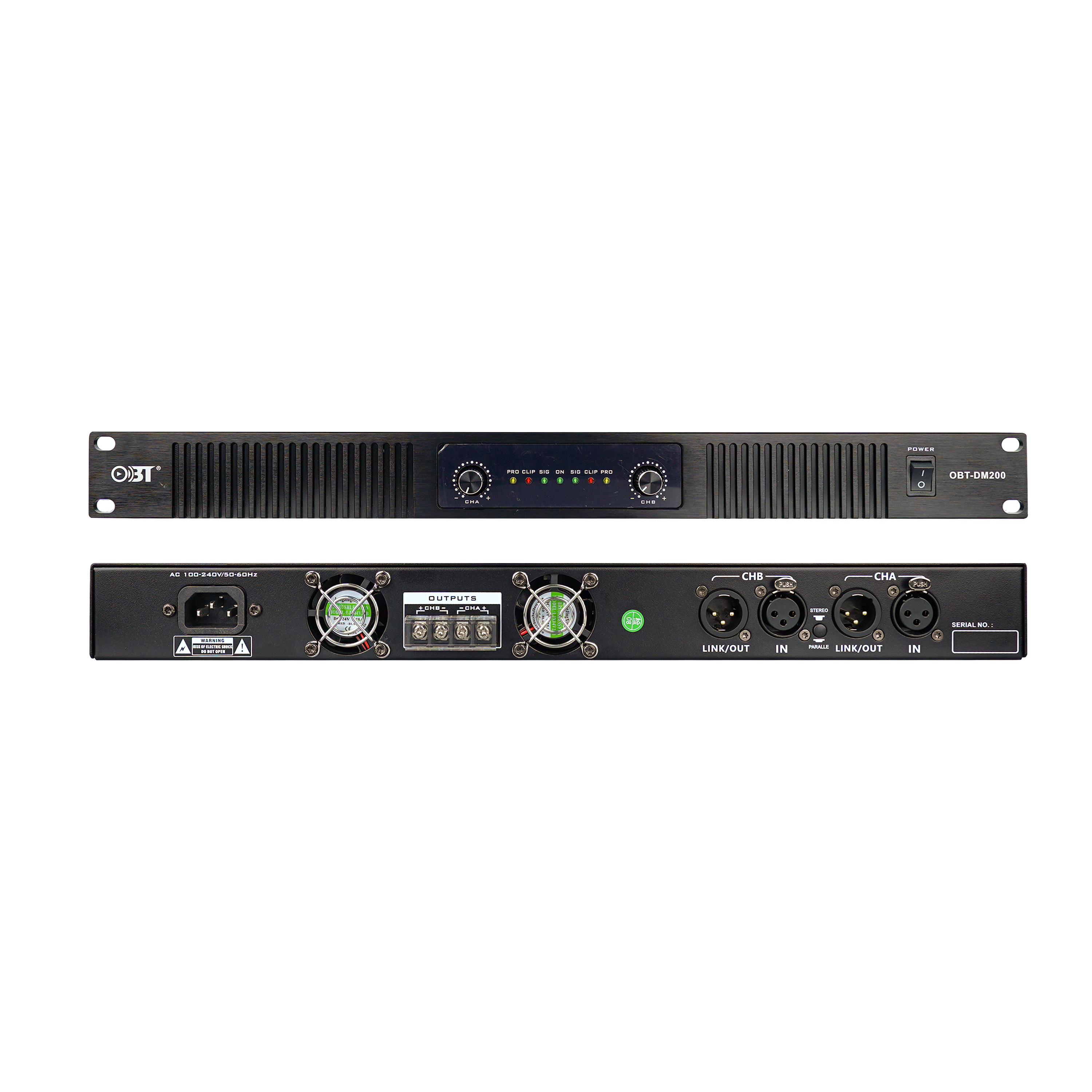 D類專業(yè)功放 OBT-DM200