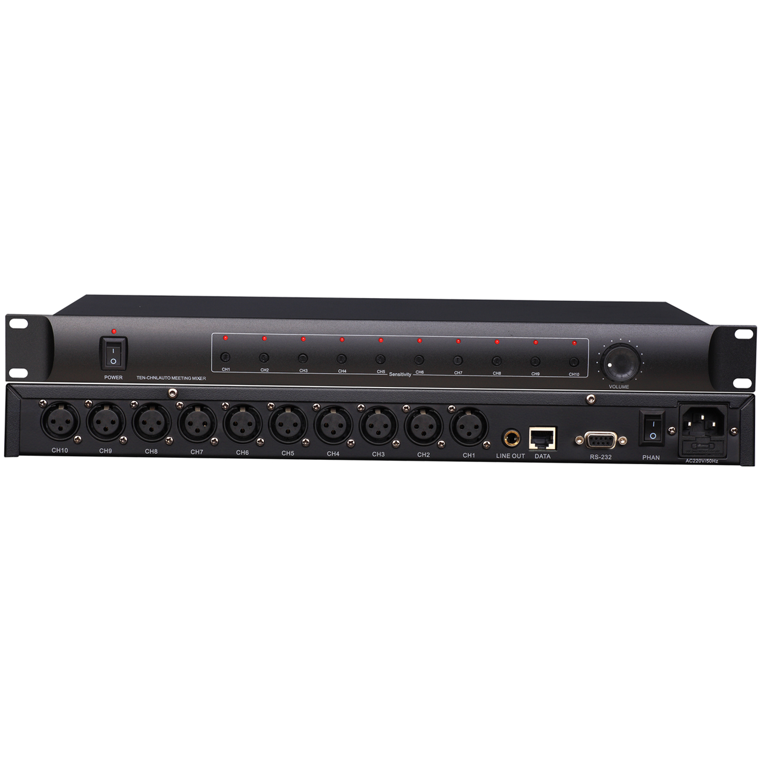 視像跟蹤十路智能會(huì)議混音器 OBT-2900